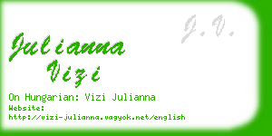 julianna vizi business card